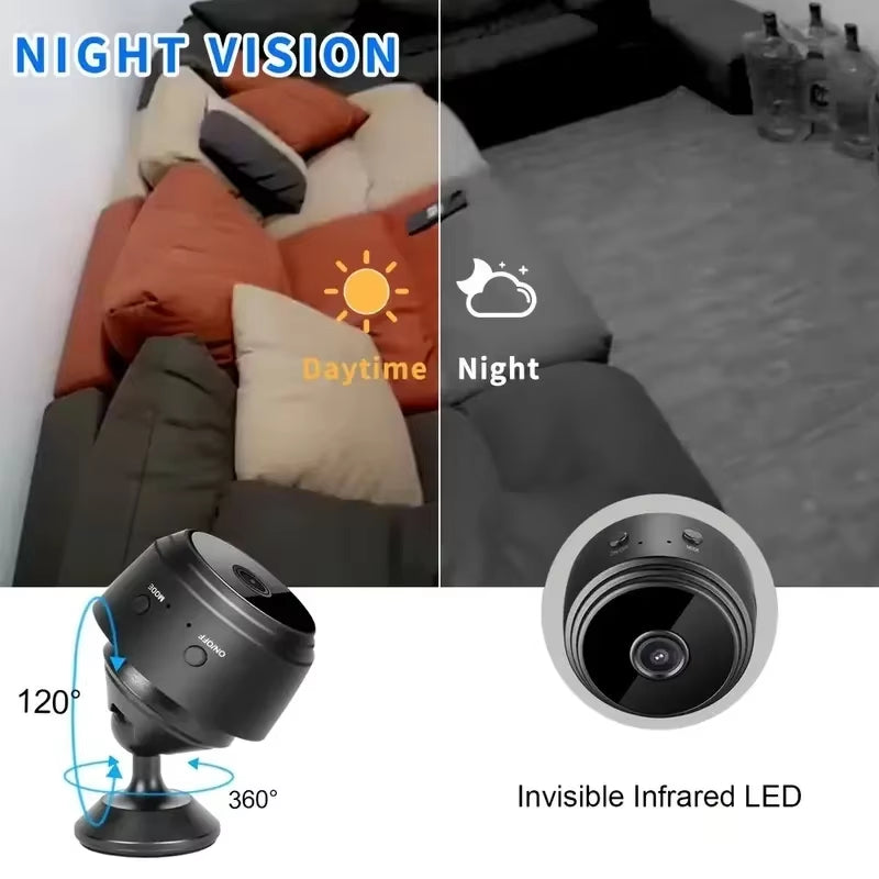 Minicámara A9 Con Wifi, Grabadora De Vídeo Inalámbrica, Grabadora De Voz, Monitoreo De Seguridad, Hogar Inteligente Para Beb�